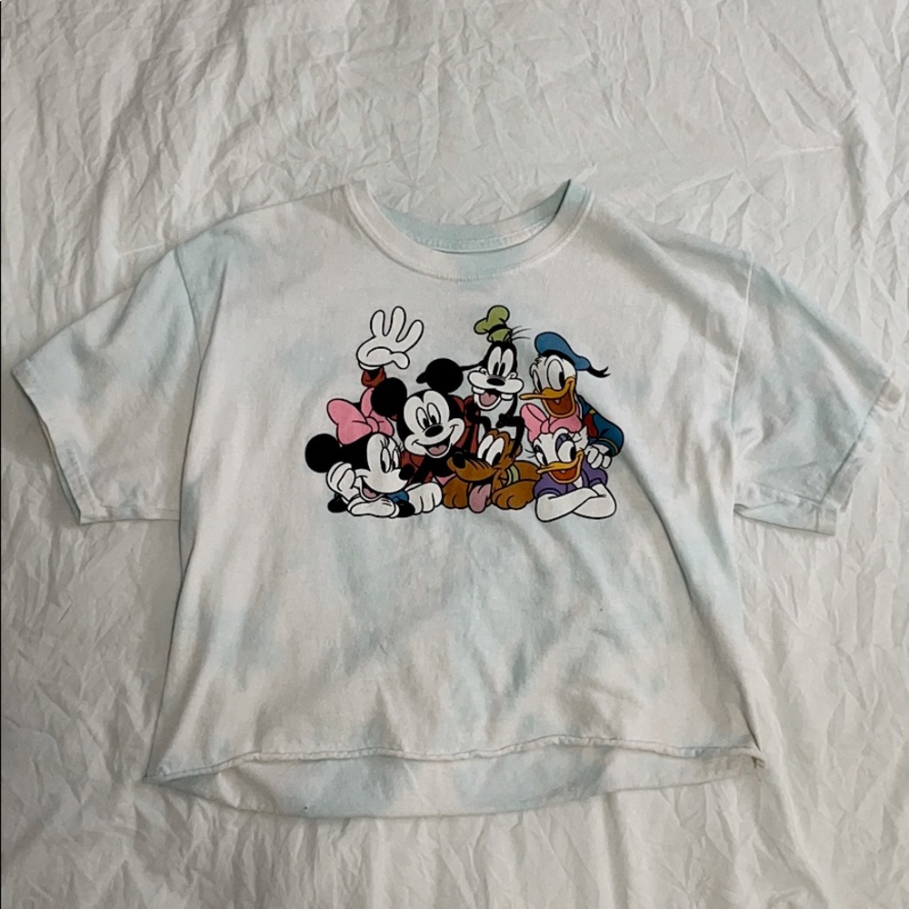 Cropped t-shirt with Disney characters